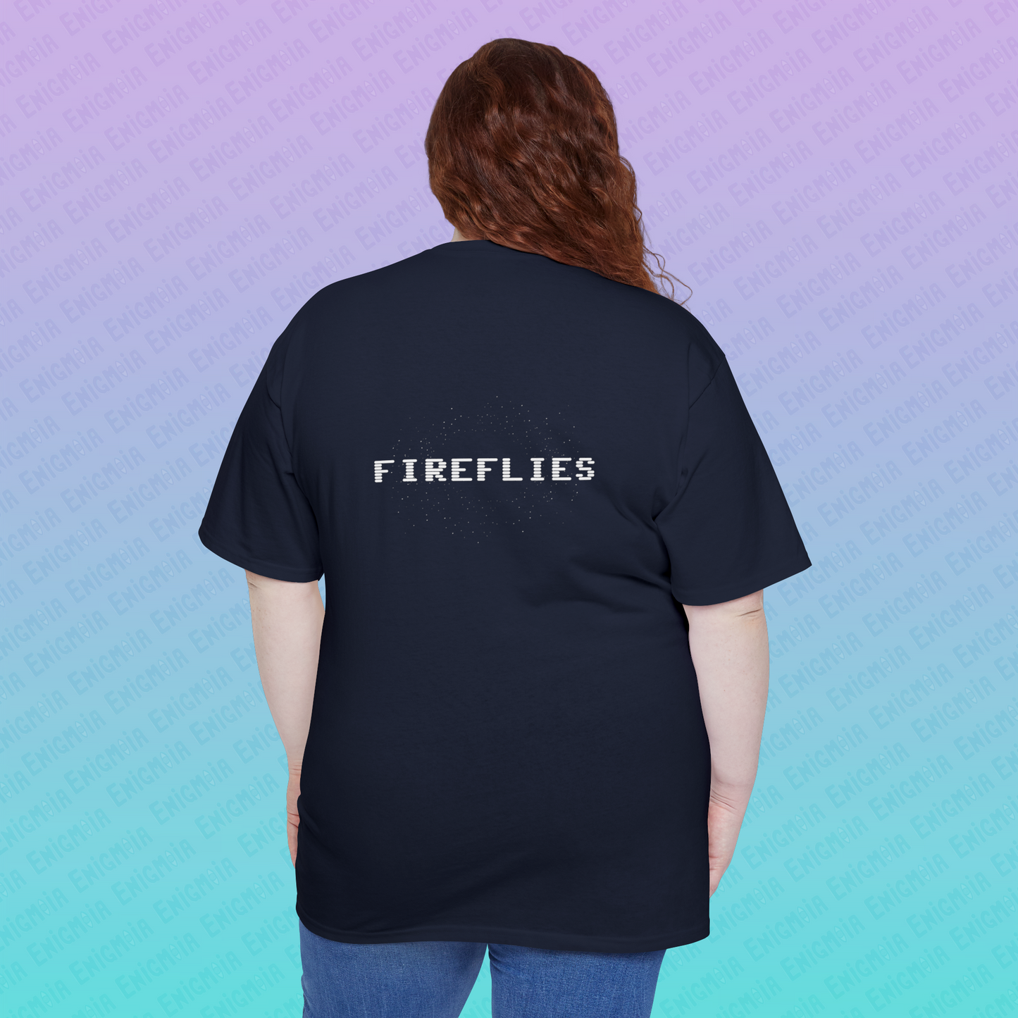 Fireflies — Earth At Night Unisex Tall Cosmic T-Shirt