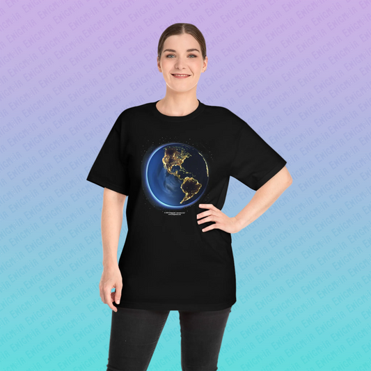 Fireflies — Earth At Night Unisex Regular Cosmic T-Shirt
