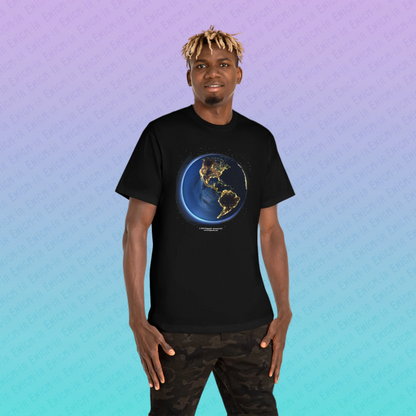 Fireflies — Earth At Night Unisex Regular Cosmic T-Shirt