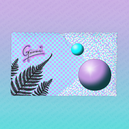 Gummi — Accent - Retro Aesthetic Geometric Memphis Style Pastel Vaporwave Microfiber Pillowcase Pillow Cover