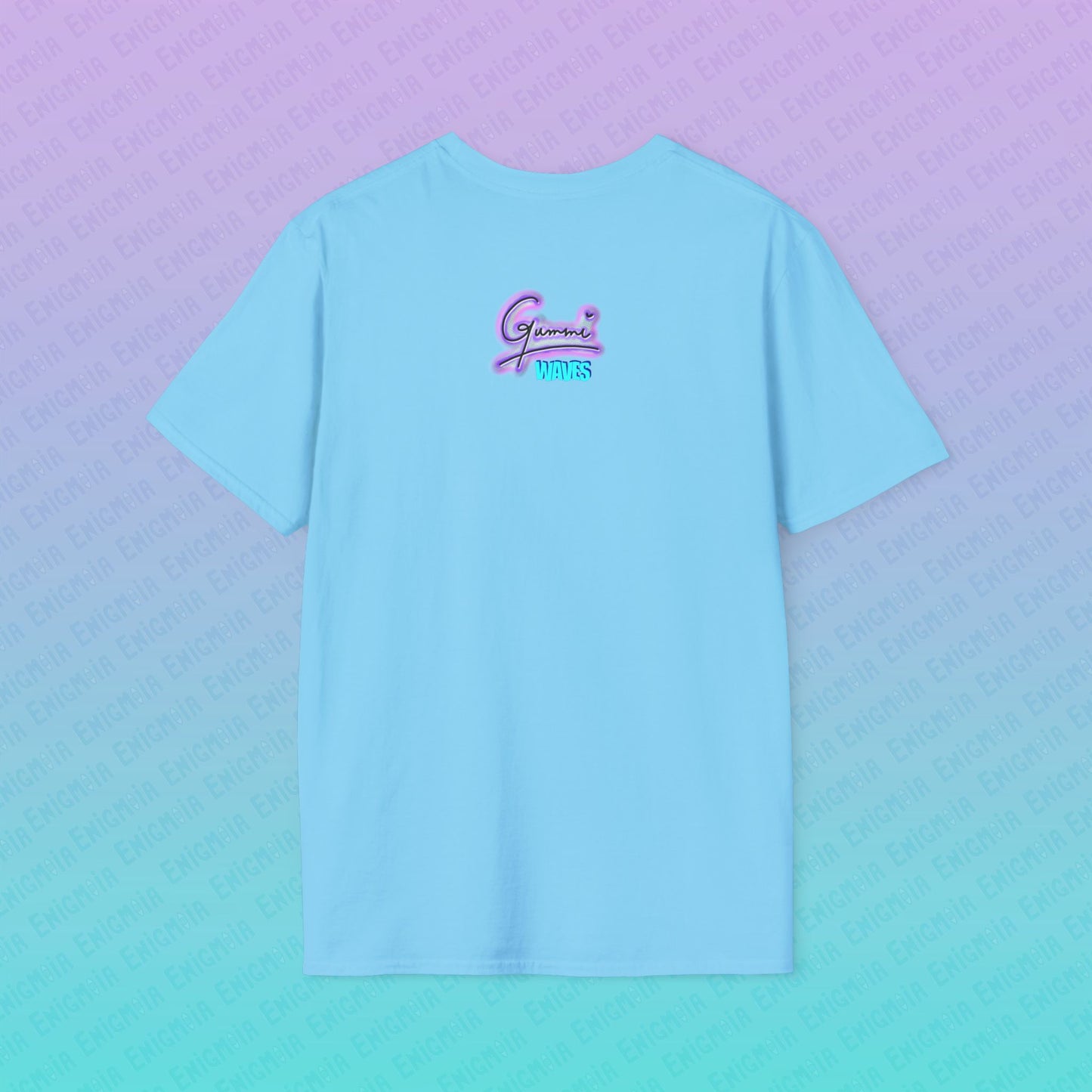 Gummi — Waves - Retro Aesthetic Geometric Memphis Style Pastel Vaporwave Unisex T-Shirt