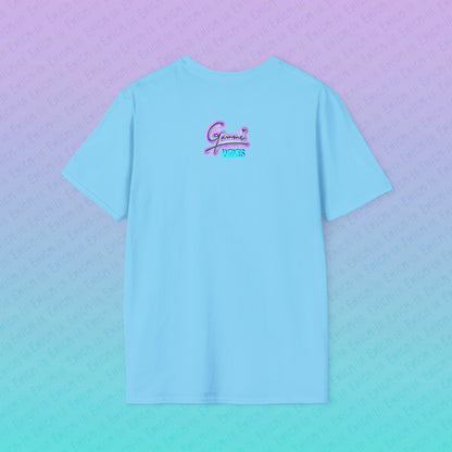 Gummi — Waves - Retro Aesthetic Geometric Memphis Style Pastel Vaporwave Unisex T-Shirt