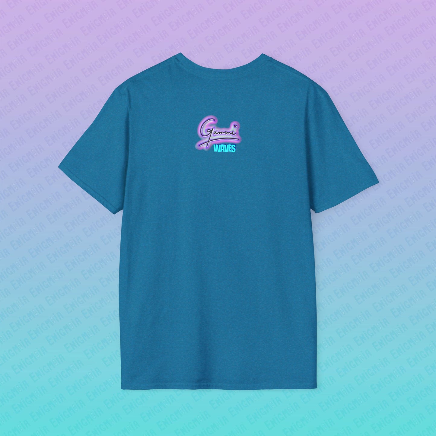 Gummi — Waves - Retro Aesthetic Geometric Memphis Style Pastel Vaporwave Unisex T-Shirt