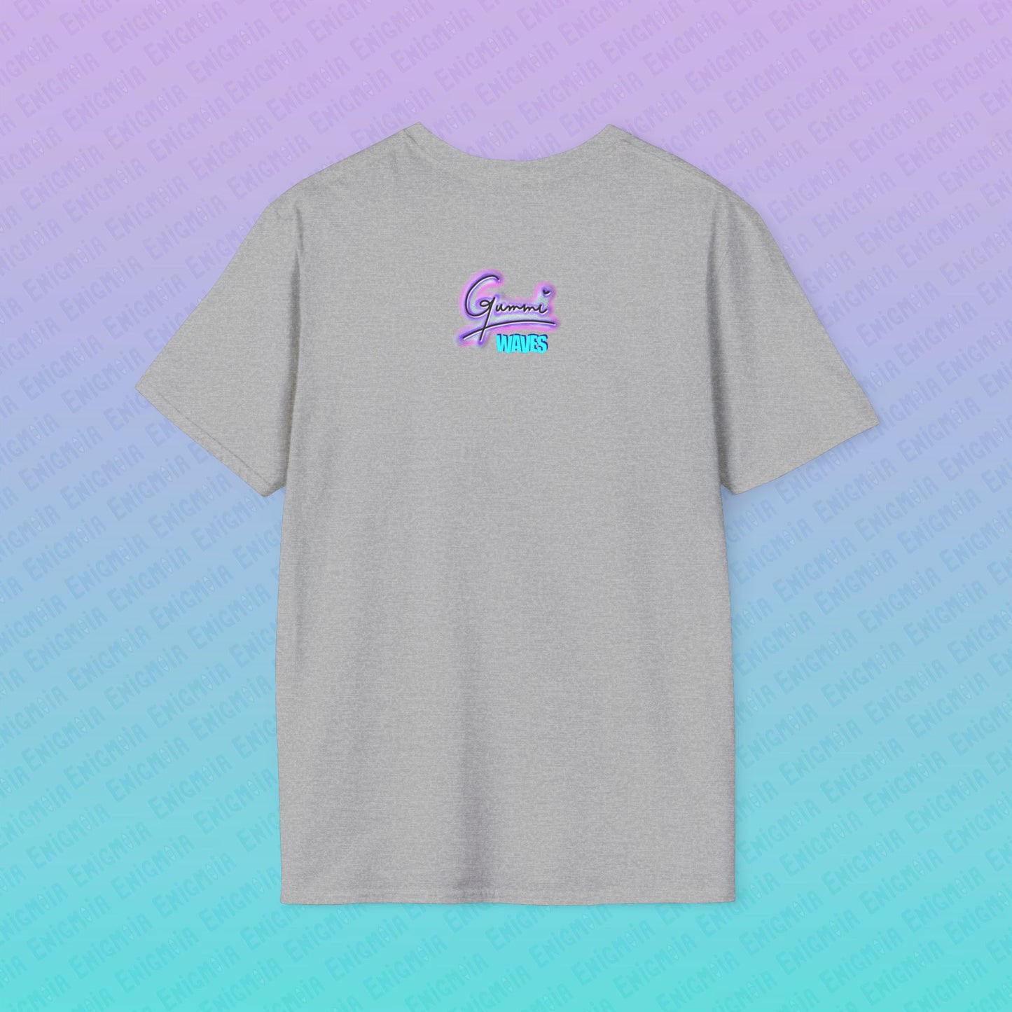 Gummi — Waves - Retro Aesthetic Geometric Memphis Style Pastel Vaporwave Unisex T-Shirt
