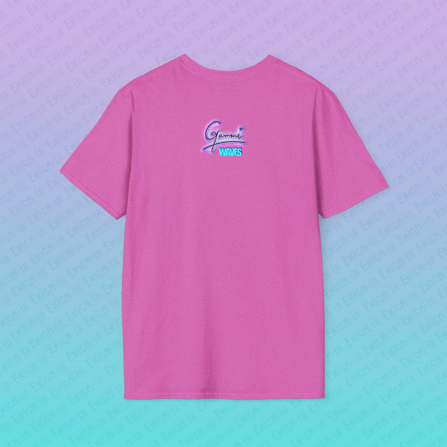 Gummi — Waves - Retro Aesthetic Geometric Memphis Style Pastel Vaporwave Unisex T-Shirt