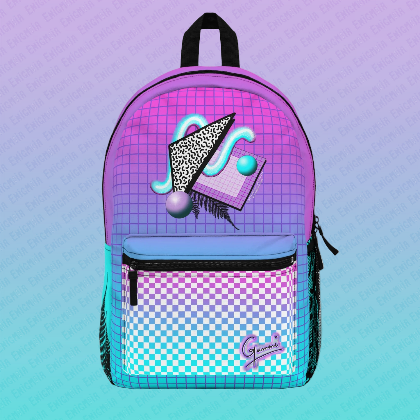 Gummi — Retro Aesthetic Geometric Memphis Style Pastel Vaporwave Backpack