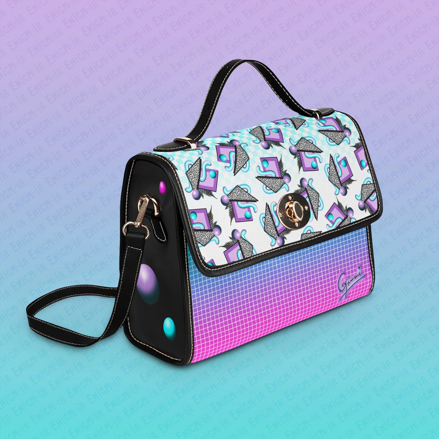 Gummi — Retro Aesthetic Geometric Memphis Style Pastel Vaporwave Crossbody Bag