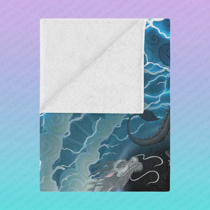 Hurricos & Zephyr — Chinese Yin Yang Storm Dragon Soft Minky Throw Blanket