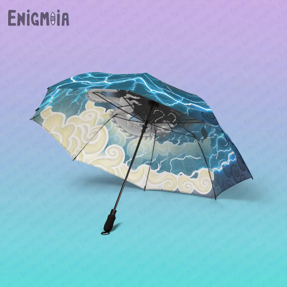 Hurricos & Zephyr — Yin Yang Chinese Dragons Semi-Automatic Foldable Umbrella One size Accessories