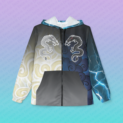 Hurricos & Zephyr — Yin Yang Storm Dragon Windbreaker AOP Hooded Jacket