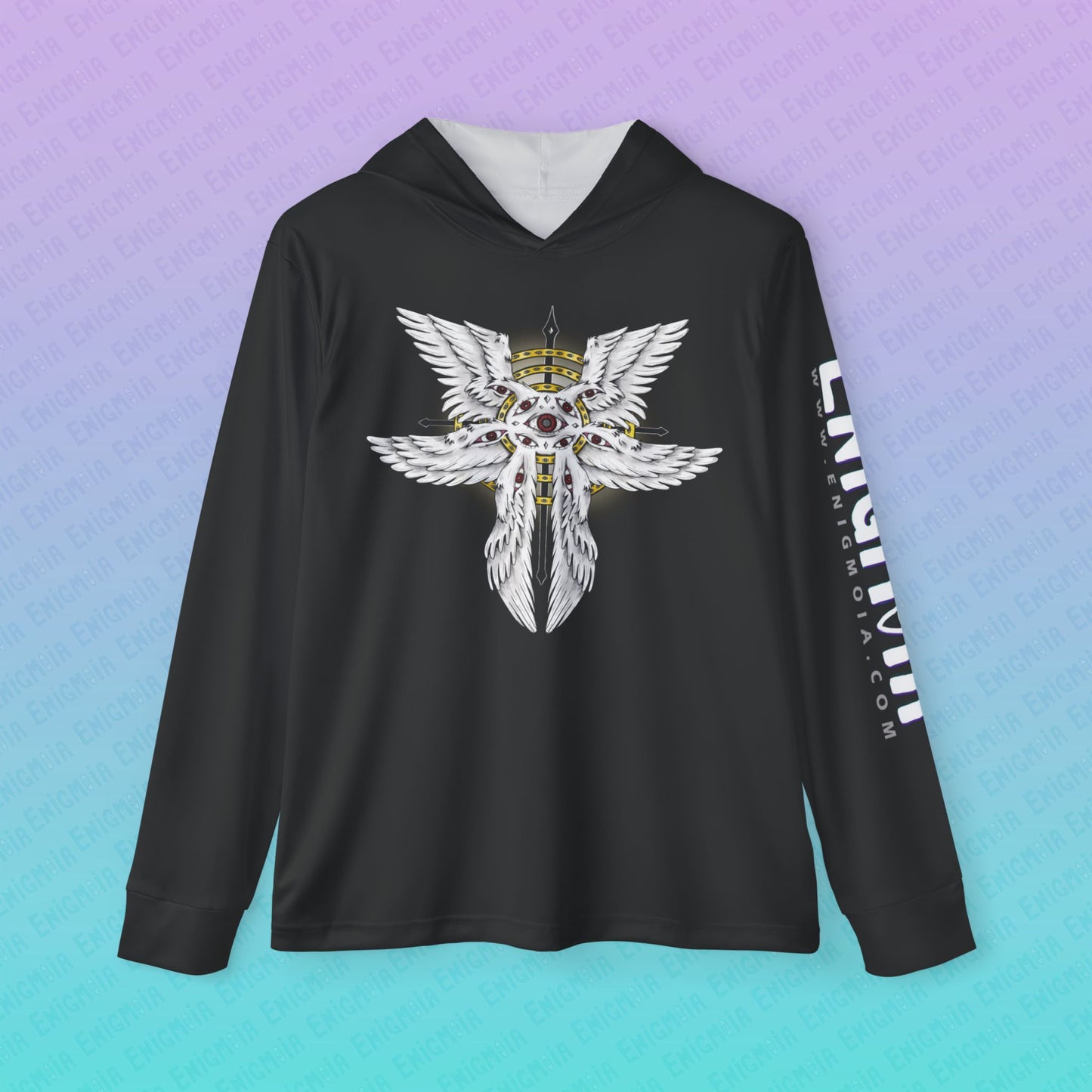 Liminal Seraphim Dimension — Men's White Sports Warmup Hoodie Shirt