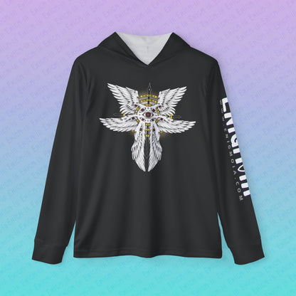 Liminal Seraphim Dimension — Men's White Sports Warmup Hoodie Shirt
