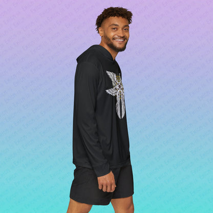 Liminal Seraphim Dimension — Men's White Sports Warmup Hoodie Shirt