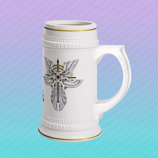 Liminal Seraphim Dimension — Biblically Accurate Angel Beer Stein Mug
