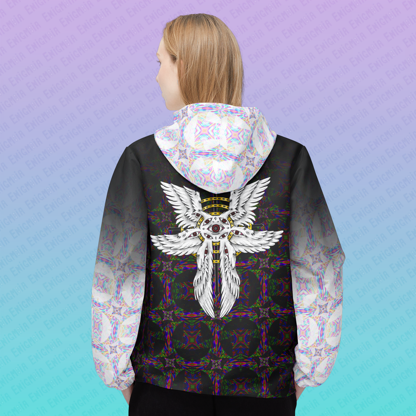 Liminal Seraphim Dimension — Biblically Accurate Angel AOP Unisex Windbreaker Jacket
