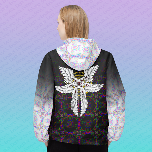 Liminal Seraphim Dimension — Biblically Accurate Angel AOP Unisex Windbreaker Jacket