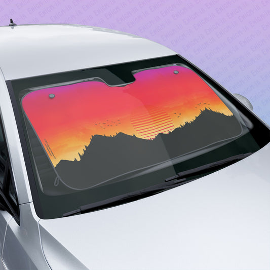 Outrun Daze — Sunrise - Car Sun Shade