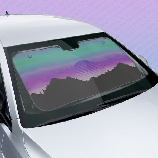 Outrun Daze - Sunset - Car Sun Shade