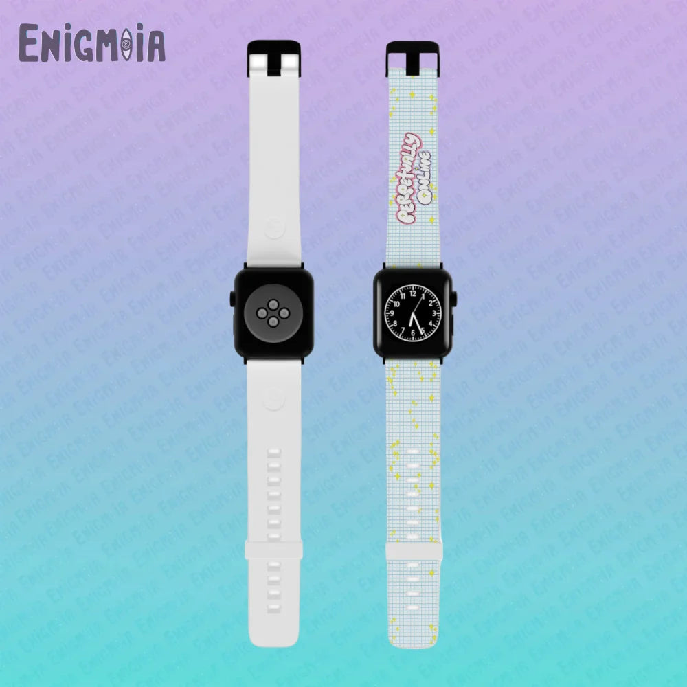 Perpetually Online - Apple Watch Band 7.5’’ × 0.75’’ / 42 - 44 mm / Black Accessories