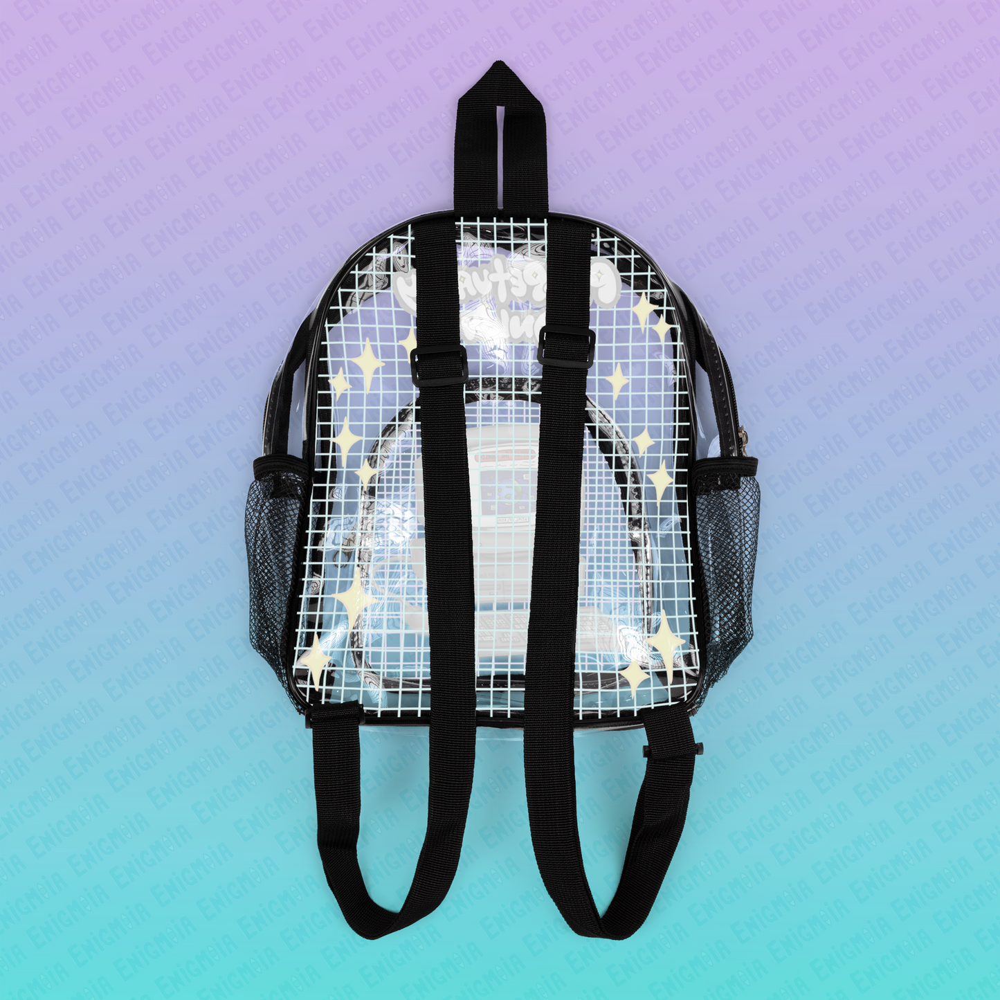 Perpetually Online — Clear Transparent Stadium Backpack