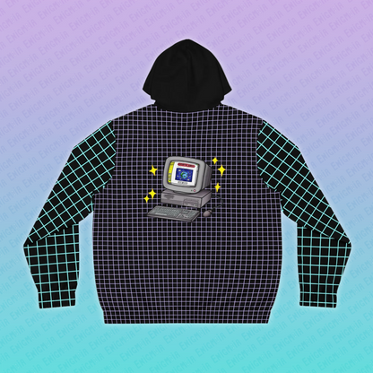 Perpetually Online — Black - Unisex Full-Zip Hoodie