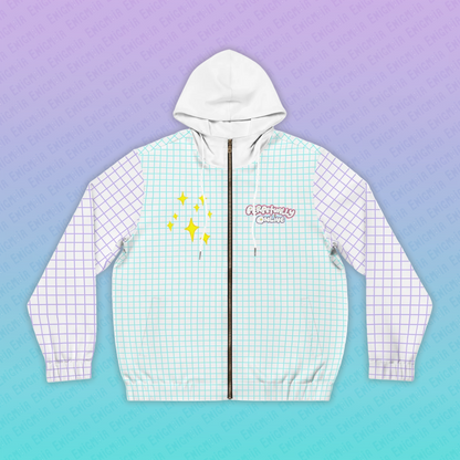Perpetually Online — White - Unisex Full-Zip Hoodie