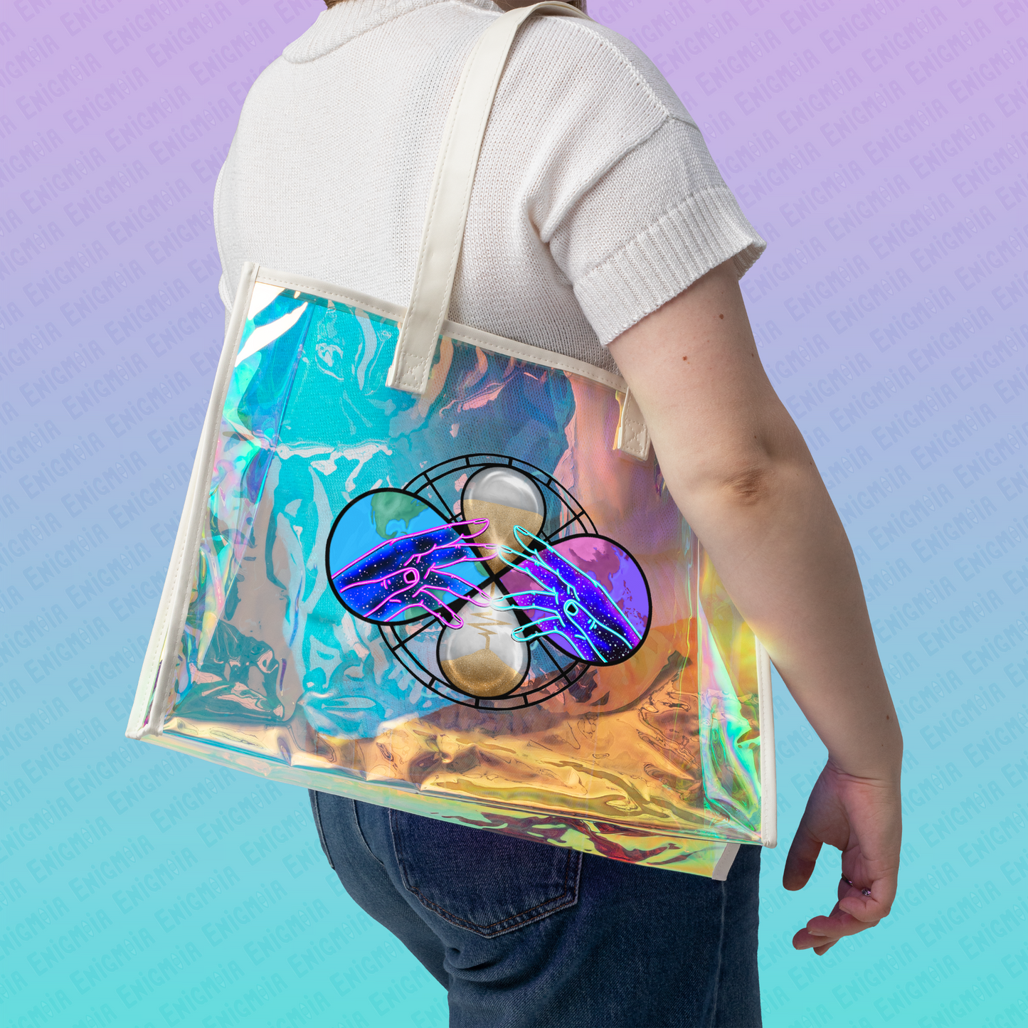 Purgatory — Cosmic Limbo Holographic Transparent Beach Tote Bag