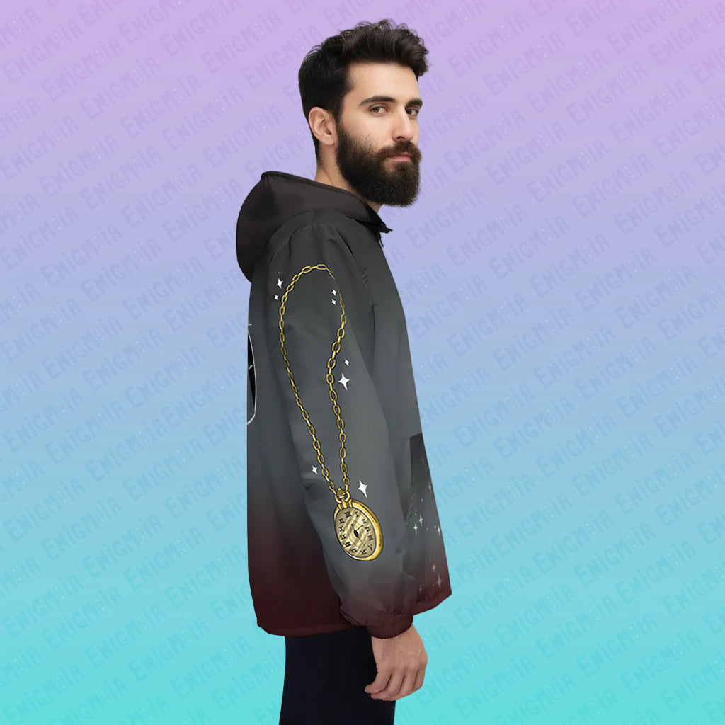 Till Death Do Us Part — Gothic Skeleton Love Unisex AOP Hooded Windbreaker Jacket