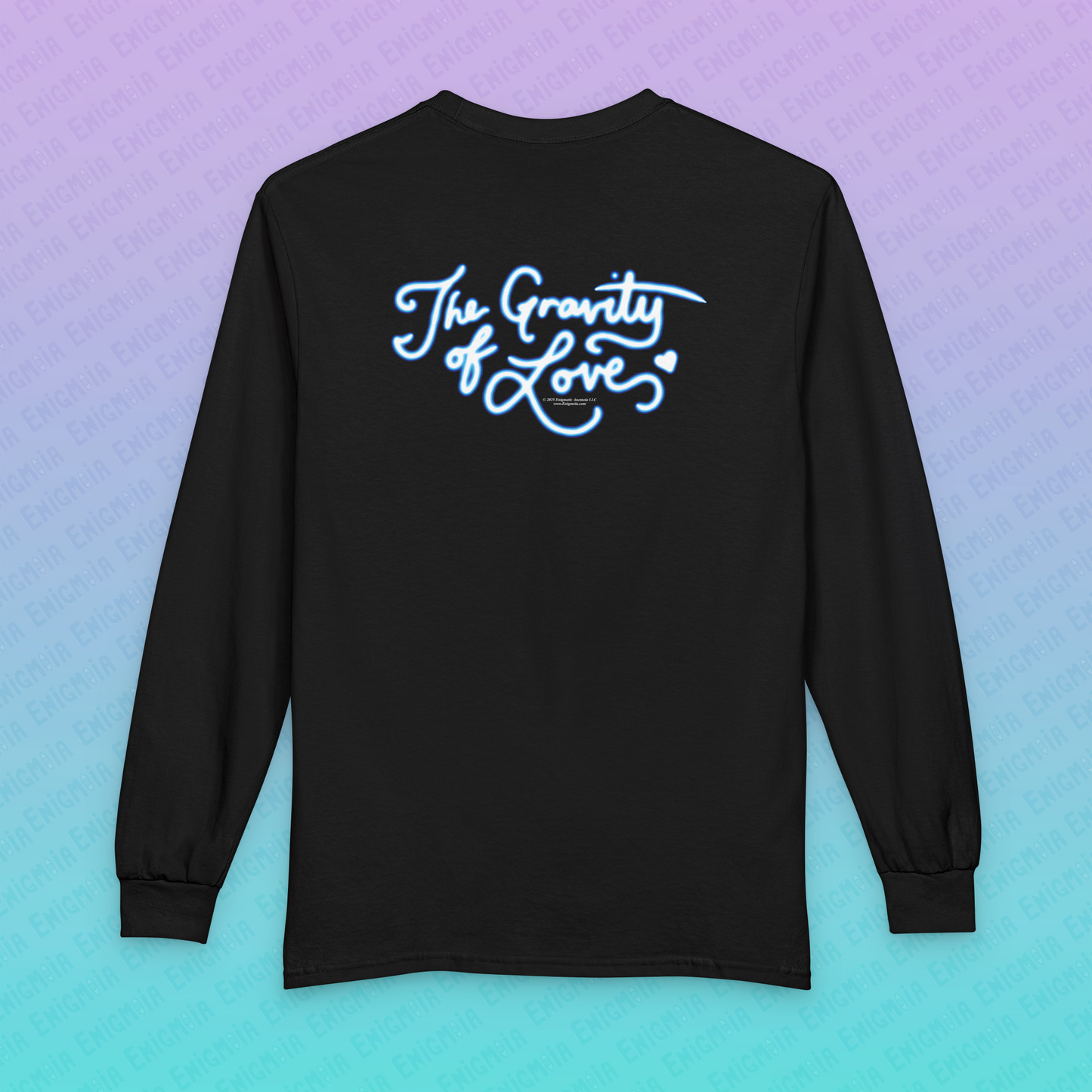 The Gravity of Love — Cosmic Dove Unisex Long Sleeve T-Shirt