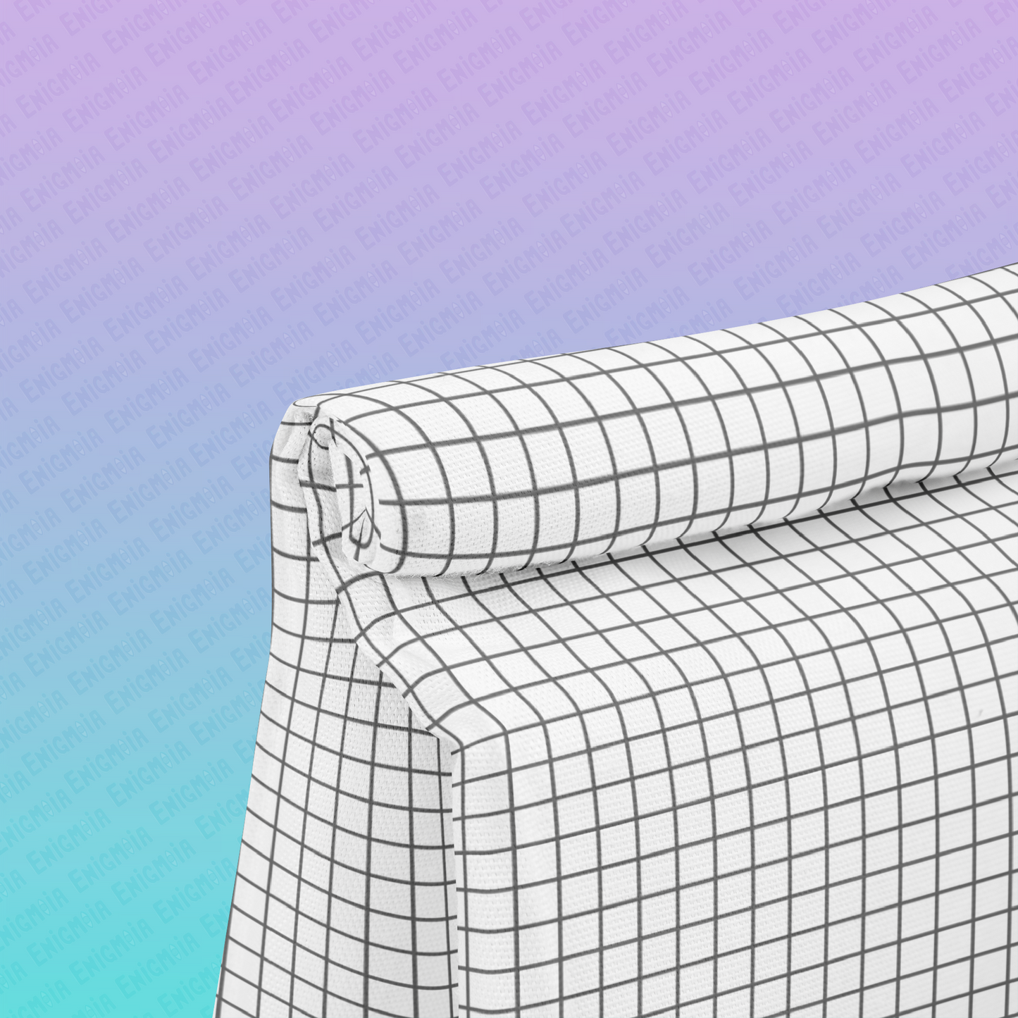 The Grid — Minimalist Black & White Insulated Lunch Bag