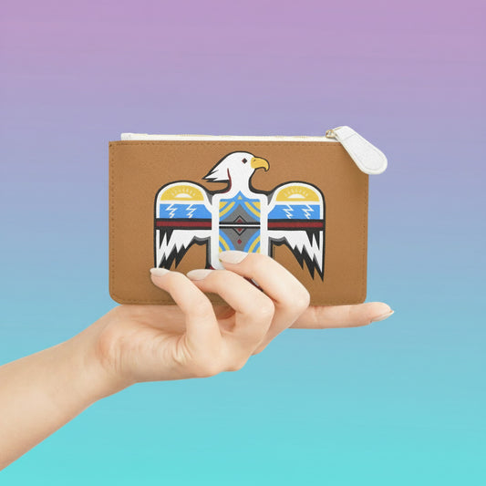 Thunderbird — Mini Clutch Bag Southwestern Native American Inspired Eagle Zip Pouch