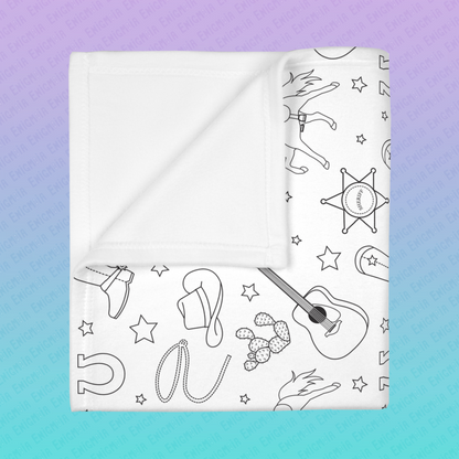 The Wild West — Soft Fleece Baby Blanket