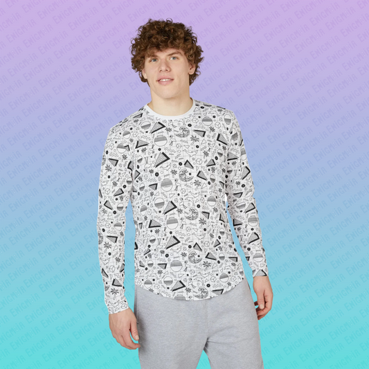 Vaporwave Beach Soirée — White - UV Protection Long Sleeve Shirt