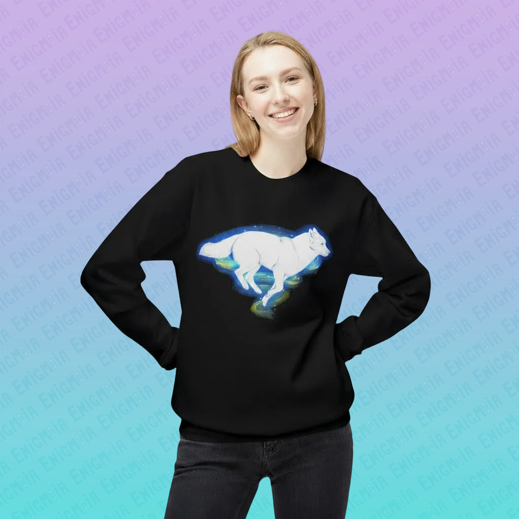 Yeliab — Spirit Beast Cosmic Husky Crewneck Sweatshirt