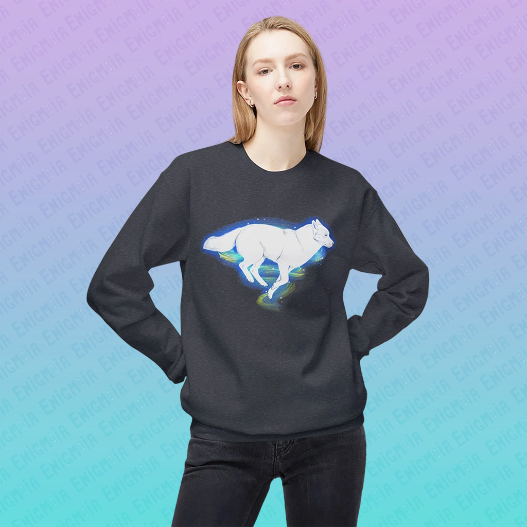 Yeliab — Spirit Beast Cosmic Husky Crewneck Sweatshirt