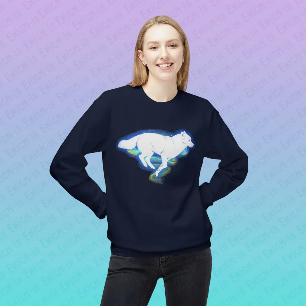 Yeliab — Spirit Beast Cosmic Husky Crewneck Sweatshirt